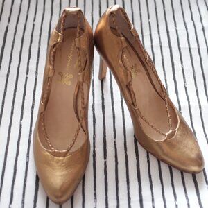 COPY - Modern Vintage all leather pumps Beryl Bronze size 37.5